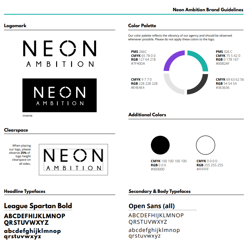 Neon brand guidelines